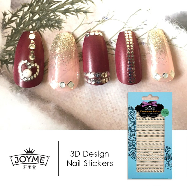 Gold Line False Jewelry Nail Sticker